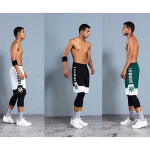 Men's Shorts 2022 Men Basketball Workout Fitness Bodybuilding Letter Shorts Brand Durable Gym Workout Male Sweatpants Quick-Drying Sportswear J240522