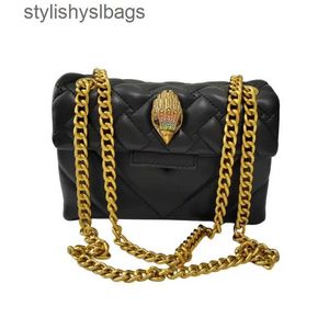 Cross Body Fashion Mini Mini стеганые орлиные металлические женские женские мешки с вышитой кожаной кожа H240523