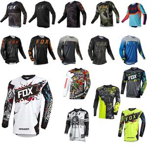 MMMK Herrarna T-shirts Ranger Fox Motorcykel Mountain Bike Team Downhill Jersey MTB Offroad DH MX Bicycle Locomotive Shirt Cross Country Country