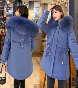 Kadınlar kışlık ceket ceket bayanlar kapüşonlu kürk yaka ceketleri neri artı kaşmir puffer parka sıcak ceket4689181