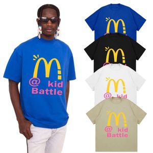 Mode Hip-Hop Fun Parody McDonald's Short T-Shirt, Unisex American Street Nische Ins reine Baumwoll-Halbärmel M523 36