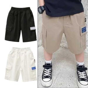 Shorts Shorts Childrens Summer Hot Loose Shorts 2-12 Year Old Childrens Cotton Elastic Trouser Grey Youth Goods Shorts Boys Shorts WX5.22