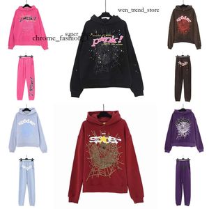 Spiders Hoodie Pink Red Black Hoodie Hoodys Hosen Männer Top-Qualität Grafik mit Kapuzenkleidung Sweatshirts SP5ders Hoodie Spider Hoodie 428