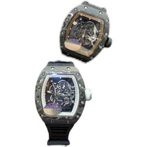 Richamill orologi da polso designer di lusso di lusso da uomo orologio meccanico in fibra di carbonio cavo out alla moda personalizzato