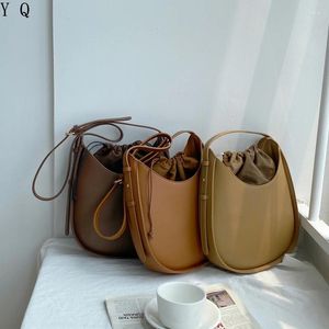 Bag 2024 Winter Solid Color Women Handbags Korean Style Small Ladies Shoulder PU Leather Female Crossbody Whole Sale