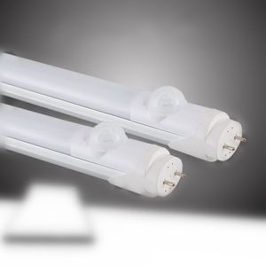 T8 LED Tubes Infrared Induction 4ft 3ft 2ft 85-265V G13 18W Lights 2835SMD 100LM/W 2pins Ends 1200mm Bulbs Human Motion Sensor Dectection Lamps Direct Sale from China