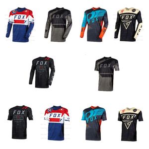 599R herr-t-shirts Fox Ranger Mountain Bike T-shirt utanför vägfordonet andningsbara sportkläder DH 2024 Basket Jersey Cycling