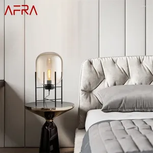 Bordslampor AFRA Modern LED -skrivbordslampa Design E27 Creative Light Home Decorative For Foyer Living Room Office Bedside