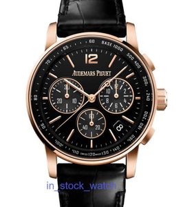 AEIPOI Titta på lyxdesigner Box 18K Rose Gold Automatic Mechanical Watch Mens Watch 26393or