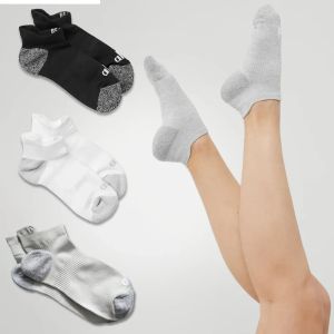 AL Yoga Performance Performance Tab Sock Bawełniane pięta Skarpetki dla kobiet łódki dla kobiet Summer Invisible Kids Socks Sports Soft Comfort