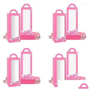 Gift Wrap 12Pcs Pink Doll Party Favor Boxes Props Box Goodie Bag Candy Treat Birthday Bachelorette Drop Delivery Home Garden Festive Dh1Zn