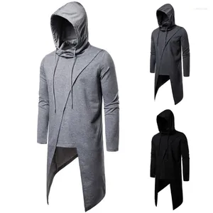 Men's Hoodies Hooded Long Sleeved Hoodie Autumn European Size Pullover Medium Length Jacket