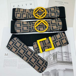 Women Belt Width 7cm مرونة أحزمة جديدة مصمم نسائي رسائل حزام من الجلد الخرق الختم الشارع أزياء الحزام واحد حزام NICE D22628 329D