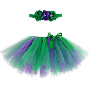 Gonne gonne piccole sirena tutu sci childrens abbigliamento verde viola soffice bambino sciising sottile garza di garza garza per bambini primo compleanno abbigliamento tutu wx5.21