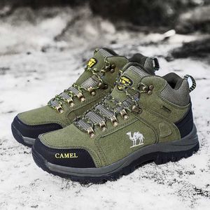Utomhusskor sandaler nya män vandringskor vattentäta läder sneakers vinter utomhus rese vandring klättring nonslip jakt stövlar mens w