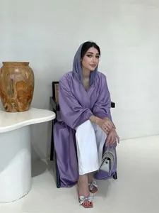 Этническая одежда Рамадан Эйд атлавый кимоно абая Дубай Мусульманский Ислам Кебая платье рубашка