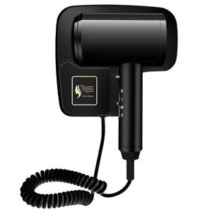 Hair Dryers 220V wall mounted hair dryer hotel bathroom professional constant temperature with bracket base no punching Q240522