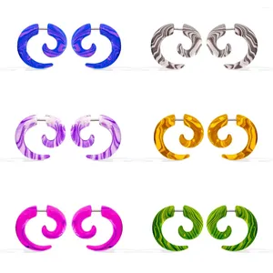 Orecchini per borchie 1 APPAIR FINUS TOPER ACRILICO CAULE ARELLO SPALE COLORE STUSI STAMPARE STAMPE DEL PIERCING ASSOGLIO 16G