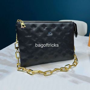 Chains Crossbody Women Handbags Cousin Shoulder Bags Lady Handbag purse Baguette Genuine Leather Zipper Wallet Color the letter Removable