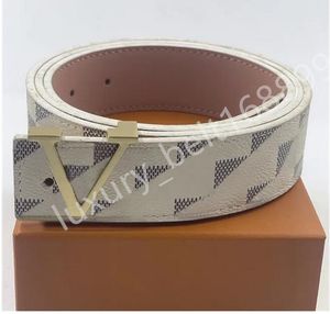 Designer Belts For Man Luxury Letter P PU 3.0cm Geometric Inverted Triangle Metal Pin Buckle Belt Versatile In All Seasons