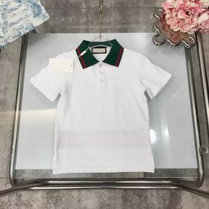 Bomull Child T-shirts Summer Baby Clothes Kids Designer Clothes Flera stilar pojkar polo skjorta hög kvalitet polo krage kortärmade t skjortor