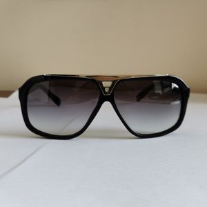 Occhiali da sole in oro nero vintage per uomini uomini ombreggiati grigi classici occhiali da sole UV protezione con scatola 254r