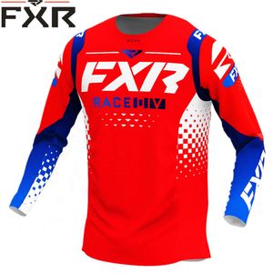 Camisetas masculinas Motociclet Mountain Bike Team Downhill Jersey MTB Offroad DH BMX Bicycle Locomotive Shirt Cross Country FXR A8Z8