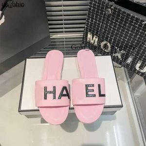 Chanells Sandal Chanelsandals Designer Sandaler Famous Brand Channel Classic Flat Heel Sandals Summer Leather Lady Slides Women Casual Shoes Hotel Bath Ladies 481