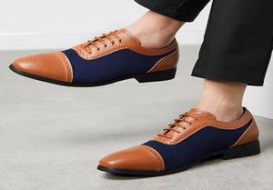 mens formal shoes genuine leather evening dress designer brand brogue shoes men classic italian oxford shoes for men brown dress b4076237