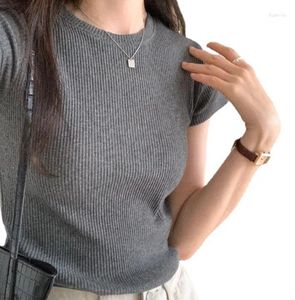 女性用Tシャツ丸首の短袖Tシャツトップ