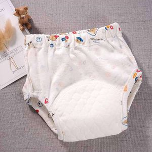 3PCS 2022 New Baby 6 Layer Waterproof Reusable Cotton Diapers Breathable Training Shorts Underwear Cloth Pants Nappy