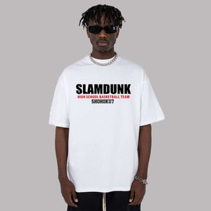 350g de decote pequeno tendência japonesa Slam Dunk Master Camise