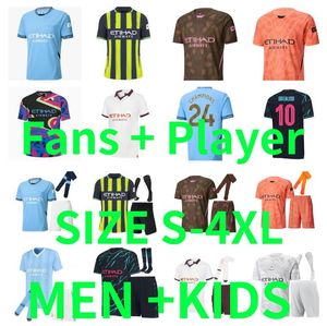 23 24 25 Mancheste Man City Haaland Soccer Jerseys 2024 2025 Chinese New Year of the Dragon Grealish Mans Cities de Bruyne Foden Football Shirts Kids Kit Player version version version