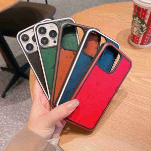 Beautiful Designer Leather Phone Case Suitable for iPhone 15 Pro Max 14 13 12 Mini 11 14 Plus Fashion Printed Phone Case Full Set of Protective Case