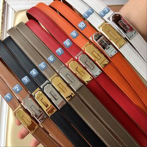 Fashion Belt Designer Gürtel Frauen Klassische Gürtelbreite 1,8 cm 60 cm-100 cm einstellbare 12 Farben verfügbar