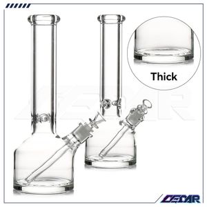 14 Inch Thick Bottom Glass Water Pipe Ice Rack Beaker Pipe 9mm Thick Glass bong Hookah Pipes with Lower tube + 14mm bowl
