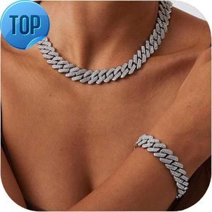 Jacruces Silver Chain Chain Chain e Mens Calha de Diamond Chain Chain Chain Chain Sparkling Colarling