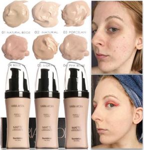 Maria Ayora Face Foundation Cream Coverer Parlatıcı Su Geçirmez Tam Kapsama Profesyonel Makyaj Yüz Mat Base UP9665560