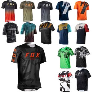 Herrt-shirts herr nedförsbacke mountainbike mtb skjortor offroad dh motorcykel motocross sportkläder kläder http fox jersey racing short lbi7