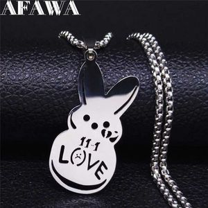 Anhänger Halsketten Kpop Lil Peep Liebe Kaninchen traurig für Liebe Anhänger Halskette Edelstahl Halskette Halskette Halskette Fan Geschenk N4209S01 S2452206