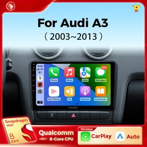 CAR DVD Radio Android Auto Radio Wireless Carplay dla Audi A3 8P 2003 - 2013 Screen multimedia GPS DSP 2DIN Autoradio