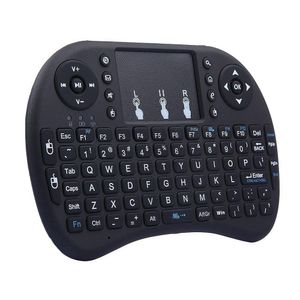 Teclados Mini i8 Teclado sem fio 2.4g Inglês Air Mouse Controle remoto TOUCAD Para Smart Android TV Box Notebook Tablet PC Deli