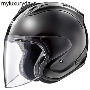 ARAI VZ-RAM 3/4 Motosiklet Kask Yarım Kask Motosiklet Üç Çeyrek Erkek ve Kadın Motosiklet Binicilik Güvenliği SG-Z Kask VZ-Ram Cam Siyah S