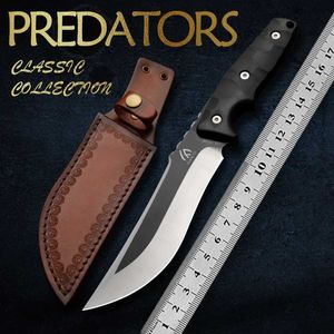 Camping Hunting Knives HUANGFU High hardness Military Tactical Survival Knife Self Defense Tool Outdoor Hunting Knife Fixed Blade Rescue Knife Q240522