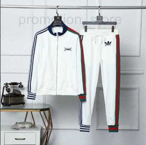 Men's Tracksuits designer Chaopai sports and leisure suit autumn new ribbon men's cardigan two-piece XA92