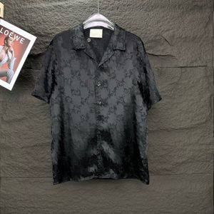 デザイナー刺繍シャツの男性カジュアルボタンアップシャツ夏のシャツフォーマルビジネスシャツカジュアル半袖メンズシャツ通気性Tシャツ服