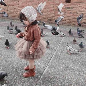 Gonne gonne bambina tutu gonne nere soffice blusp da palla principessa abbigliamento pettiskirt ballet ball childrens party/compleanno sci 1-7t wx5.21