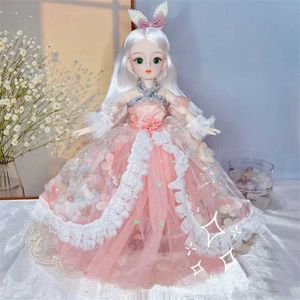Dolls 30cm 1/6 3D simulated eye BJD doll and clothes with multiple movements adding DIY dresses for doll girls as birthday gift toys S2452307