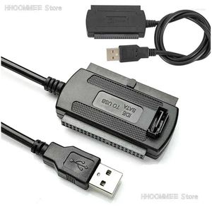 Компьютерные кабели разъемы S USB 2.0 в IDE Adapter Adapter Converter для 2,5 3,5 дюйма жесткого диска HD -доставки Компьютеры сети DHXS2