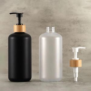Flytande tvål dispenser 500 ml duschgel flaska husdjur guld silver ros svart transparent tvådelar hushålls badrumsmaterial